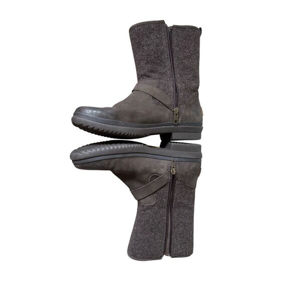 UGG Robbie Women’s Size 10 Brown Leather Wool Zipper Waterproof - Picture 9 of 10
